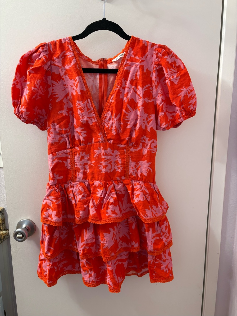 Day + Moon Medium Ruffle Mini Dress lined with shorts Like New